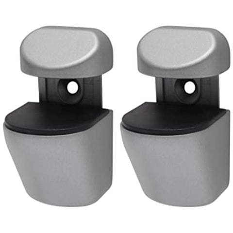 2 Pezzi - Coppia Di Reggimensole A Clips - Colore Argento Satinato Opaco - Foto 1