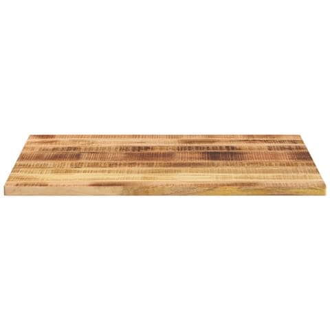 Piano Per Tavolo 110x80x2,5 Cm Rettangolare Legno Mango Grezzo - Foto 3
