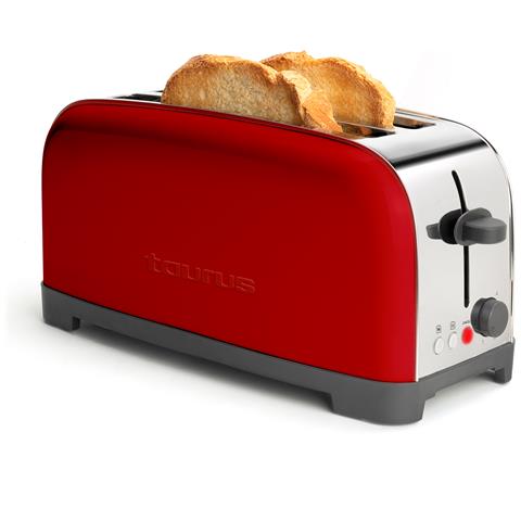 Vintage Red 6 2 fetta /e 1400 W Rosso, Acciaio inox - Foto 1