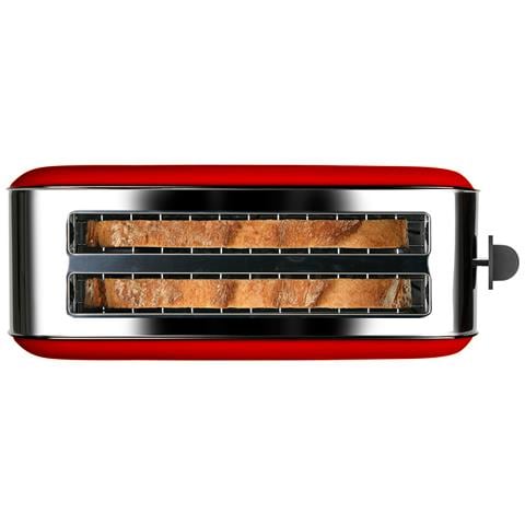 Vintage Red 6 2 fetta /e 1400 W Rosso, Acciaio inox - Foto 5
