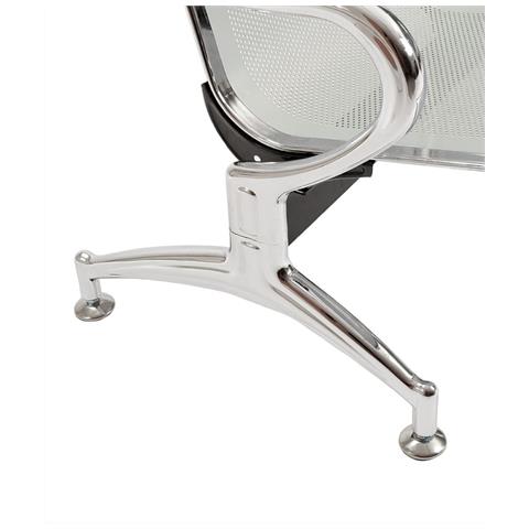 Panca In Acciao Per Sala Attesa Ufficio Studio A 3 Posti - Foto 2