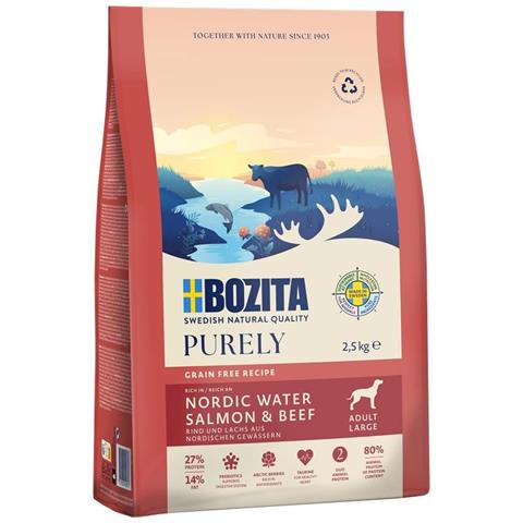 9117390 cibo secco per cani 2,5 kg Adulto Manzo, Salmone - Foto 1