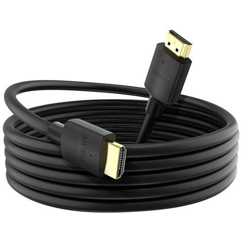 Cavo Hdmi 2.0 4k 60hz Tv, Oro, 2m, Nero - Foto 1