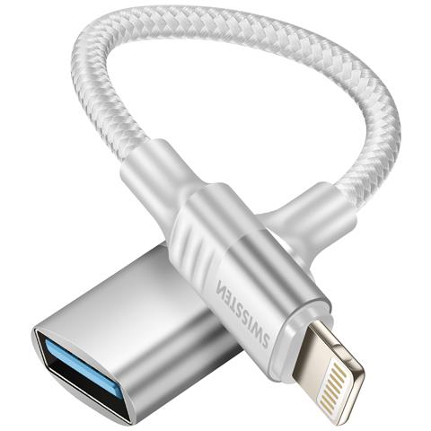 Adattatore Otg Lightning-usb Per Iphone, Bianco - Foto 1