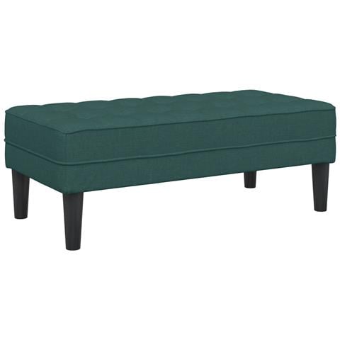 panchina verde scuro 113x57x39 cm in tessuto - Foto 1