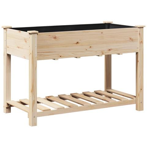 Fioriera da Giardino con Mensola 115x59x76 cm in Legno Massello di Pino - Foto 1