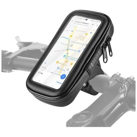 Supporto Bici Per Smartphone Rotante Impermeabile Con Fissaggio Al Manubrio, Nero - Foto 1