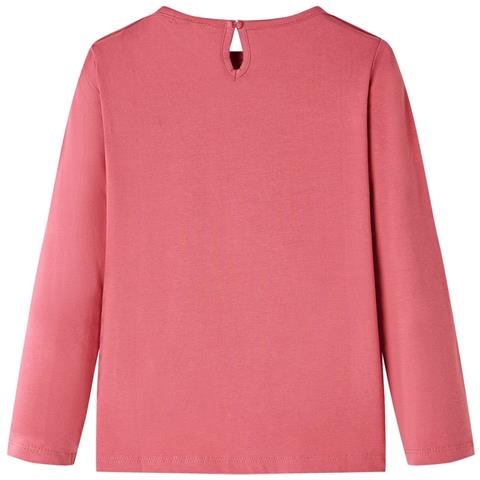 Maglietta da Bambina a Maniche Lunghe Rosa Antico 116 - Foto 2