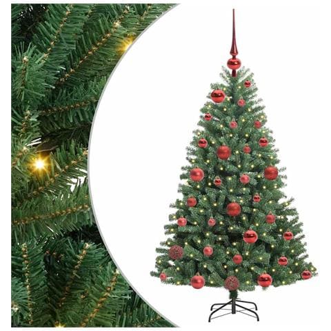 Albero di Natale Artificiale con Rami Pieghevoli Verde 120 cm - Foto 1