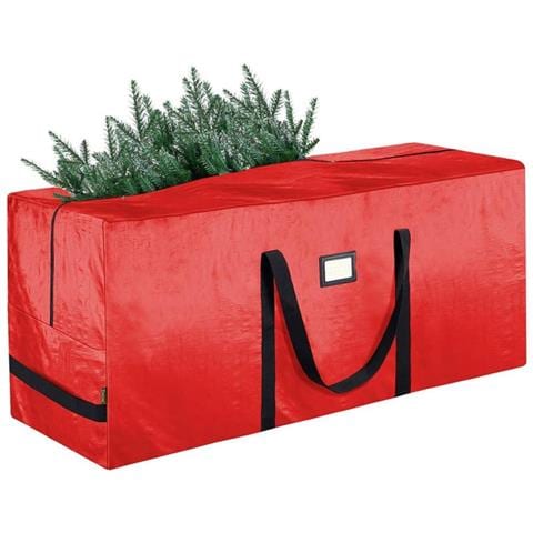Sacchetto Porta Albero Di Natale - Materiale Pe, Varie Opzioni Di Colore, Protegge Gli Articoli Per Le Feste Dalla Polvere Red Medio - Foto 1