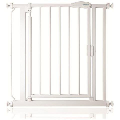 Safetots Cancelletto Per Scale A Pressione Con Chiusura Automatica, Extra Stretto, 61cm - 66,5cm, Bianco - Foto 1
