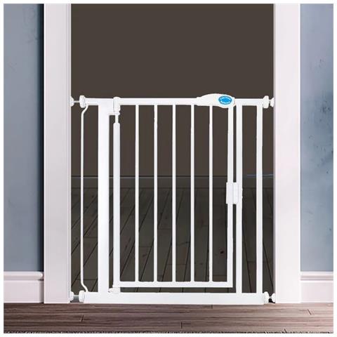 Safetots Cancelletto Per Scale A Pressione Con Chiusura Automatica, Extra Stretto, 61cm - 66,5cm, Bianco - Foto 4