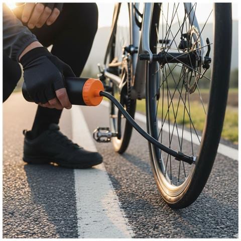 Mini Compressore D'aria Portatile 12v Ip44 Per Bicicletta E Auto - Foto 4