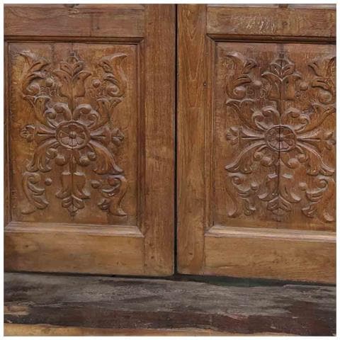 Porta In Legno Marrone 145x37x218h Cm - Foto 8