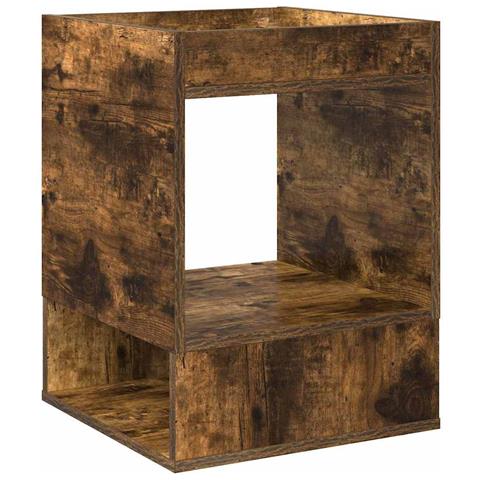 Tavolino Rovere fumé 40 x 40 x 56 cm Legno multistrato - Foto 1