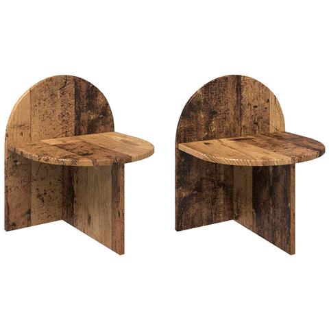 Comodino 2 pcs Legno antico 40 x 35,5 x 45,5 cm - Foto 1