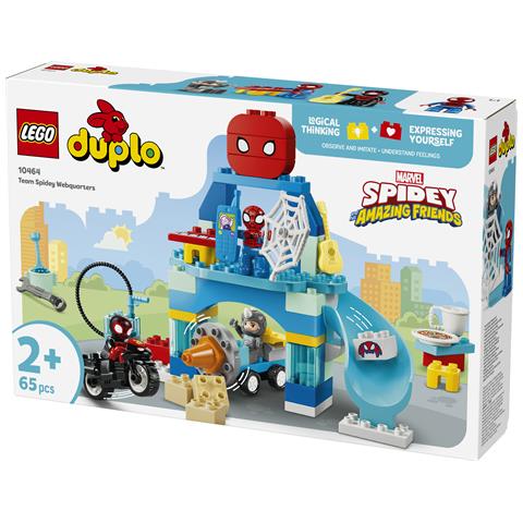 DUPLO Marvel 10464 Webquarters del Team Spidey, Giocattolo da Supereroi con Moto, 3 Personaggi, Regalo per Bambini da 2+ - Foto 2