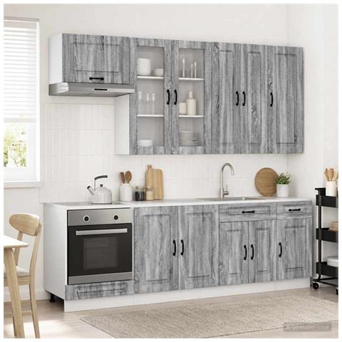Unità Cucina KALMAR 8 pcs Sonoma grigio Legno ingegnerizzato - Foto 2