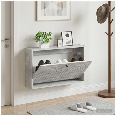 Mobiletto per Scarpe da Muro ALKMAAR 71 x 17 x 43 cm - Foto 2
