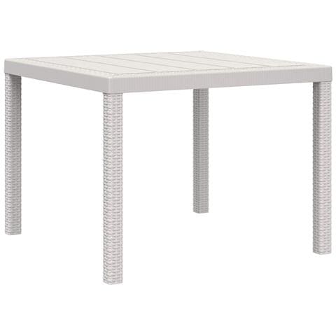 Set da Pranzo per Giardino 3 pz Bianco e Crema PP - Foto 9