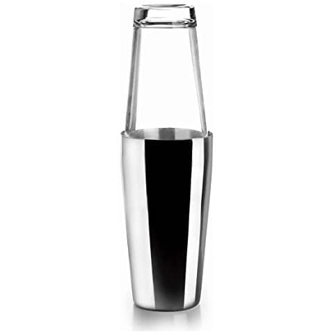62285 - Shaker per cocktail Boston in acciaio inox, shaker professionale con 2 bicchieri - Foto 1
