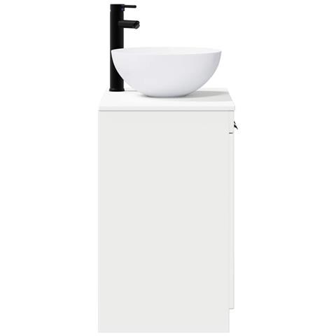 Set di mobili per il bagno Bianco Lucido Legno ingegnerizzato - Foto 2