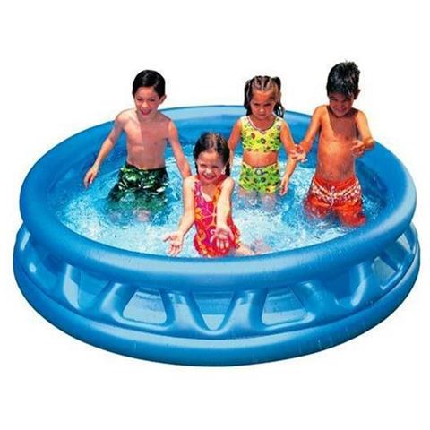 58431NP Piscina Triangoli Soft Blu per Bambini 188x46 cm - Foto 2