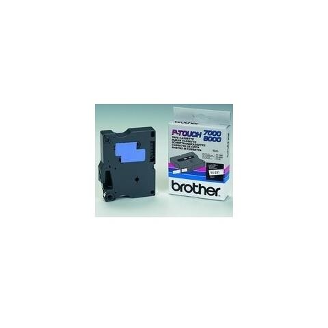 nastro tx-221 9mm bianco / nero - Foto 1