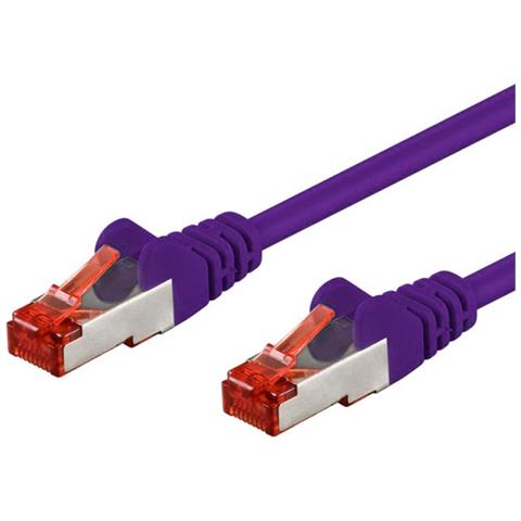 ICOC LS6-100VL - Cavo di rete Patch in rame Cat. 6 Viola SFTP LSZH 10m - Foto 1