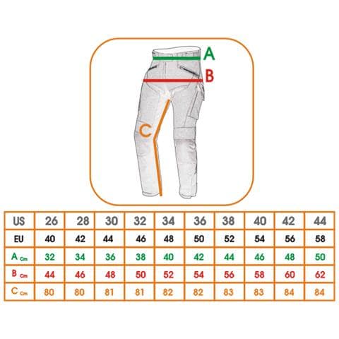 Pantaloni Cordura Tessuto Moto Impermeabile Termaca Sfoderabile Touring Uomo 36 - Foto 2
