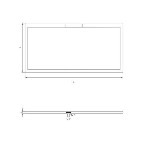 Piatto Doccia Rettangolare In Marmo-resina 80x180 Cm - Tagli - Foto 1