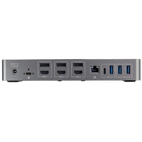 Docking Station Universale per Laptop USB-C / 4x USB-A 3.2 / 3x HDMI per Triplo Monitor 4K Nero / Grigio + Power Delivery 85W - Foto 8