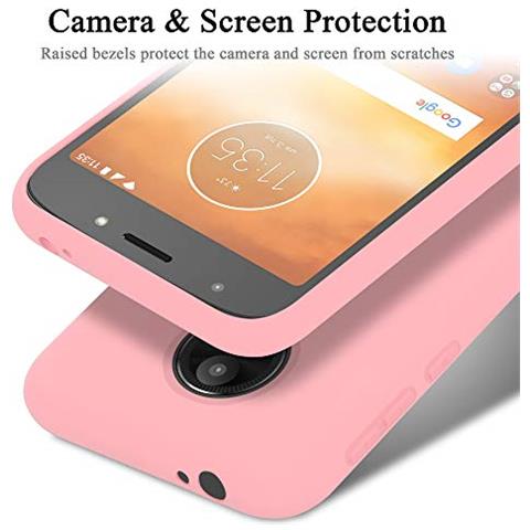 Custodia Compatibile Con Motorola Moto E5 Play Go In Liquid Rosa - Coperchio Protettivo In Silicone Tpu Flessibile - Foto 2