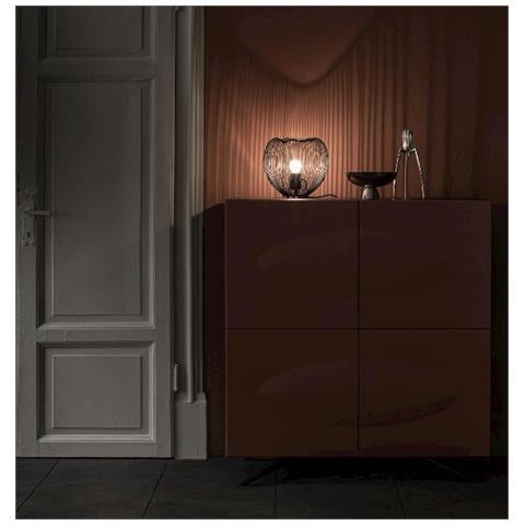 Lampada Da Tavolo Stile Moderno In Nero H 25 - Foto 4