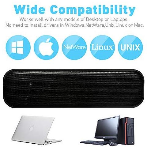 Computer Altoparlante Alimentato Via Usb Speaker Per Desktop Pc Windows Laptop. Mini Sound Bar-plug And Play - Foto 4
