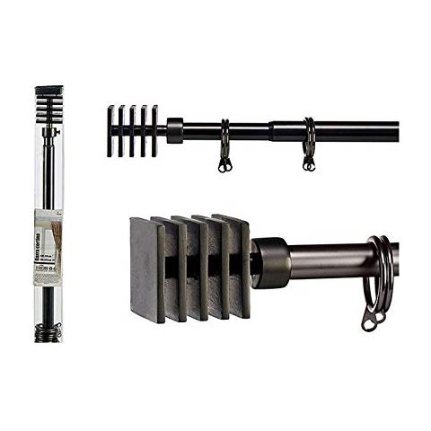 Bastone Per Tende Gift Decor Nero (4,5 X 180 X 4,5 Cm)  - Foto 1