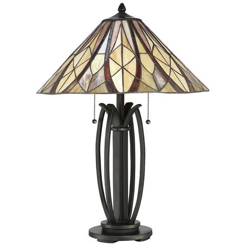 Lampada Da Tavolo Tiffany, Valiant Bronze, E27 - Foto 4