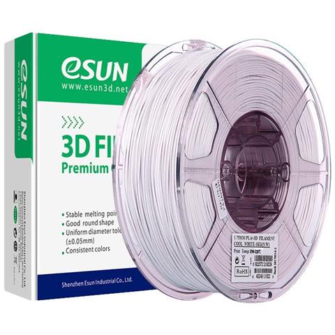 Pla Stampante 3d Ad Incandescenza 175 Millimetri Pla Inoltre Filamento Dimensionale Precisione - 003 Mm 22 Libbre (1kg) Spool Di Stampa 3d Incandescenza Per Stampanti 3d Bianco - Foto 1
