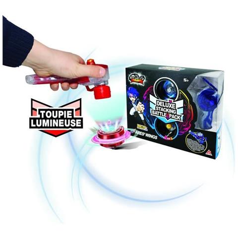 Infinity Nado - Router Luminoso Con Launcher Fiery Dragon - Nuovo Nado Light-up Stackable Spinner Con Launcher E Meta Ring - Foto 1