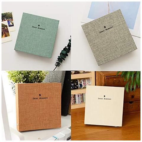 100 Caselle Photo Album Per Fujifilm Instax Mini 7s 8 8 9 25 50 70 90 Polaroid Snap Pic-300 Kodak Mini 3-inch Film (beige)  - Foto 2