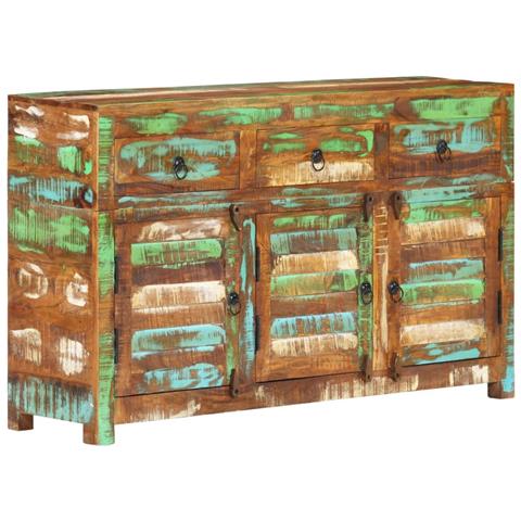 Credenza 110x30x65 in Legno Massello di Recupero - Foto 1