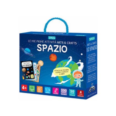 Valentina Bonaguro - Lo Spazio. Le Mie Prime Attività Arts &amp. Crafts. Ediz. A Colori. Con 4 Fondali. Con 200 Trasferibili. Con 50 Adesivi - Foto 1