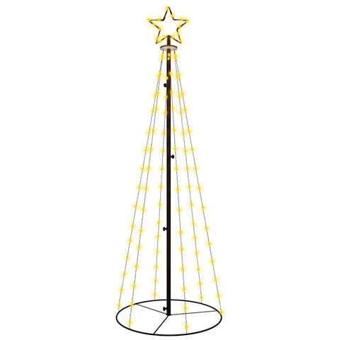 Albero di Natale a Cono Bianco Caldo 108 LED 70x180 cm - Foto 1