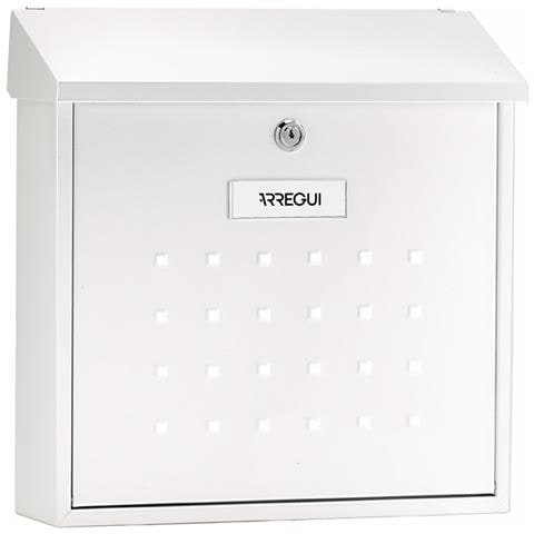 Premium Maxi E5611 Cassetta Postale Individuale In Acciaio, Di Grandi Dimensioni, Cassetta Della Posta Da Parete, (buste C4), Bianco - Foto 1