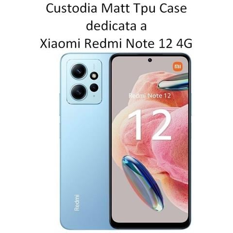 Custodia Tpu Silicone Cover Case Per Xiaomi Redmi Note 12 4g Black - Foto 2