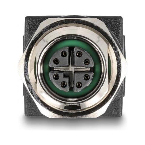 Adattatore M12 X-coded Femmina A 8 Pin A Rj45 Femmina Dritto - Foto 2