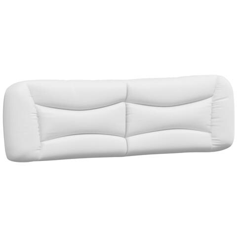 Cuscino Testiera Bianco 180 cm in Similpelle - Foto 1