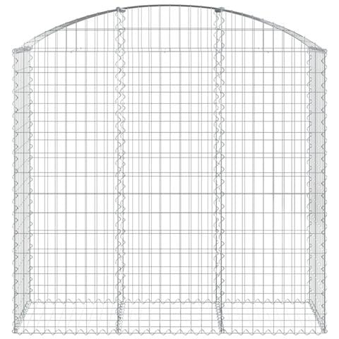 Cesto Gabbione Ad Arco 150x50x140/160 Cm Ferro Zincato - Foto 2