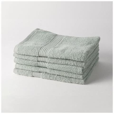 Set Di Asciugamani Essential Verde Chiaro 70 X 130 Cm (5 Unità) - Foto 1