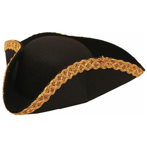 Cappello My Other Me Deluxe Nero Dorato Pirata 57 Cm - Foto 1